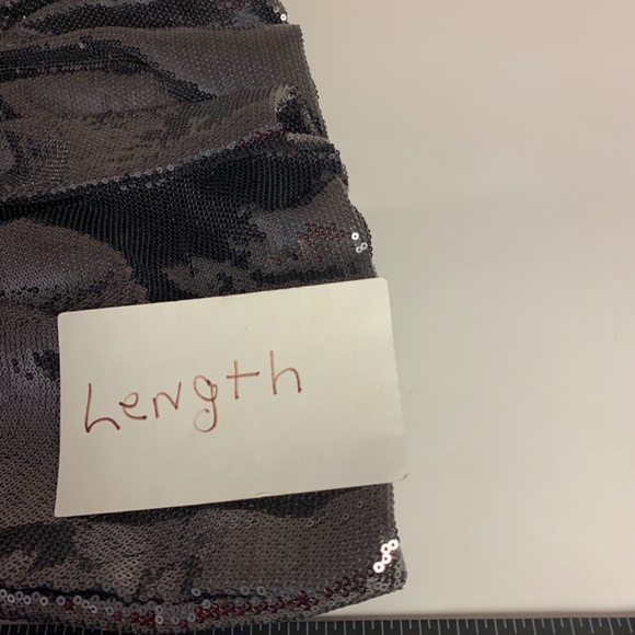 Forever 21 mini dress SZ M silver sequins bubble hem prom event formal disco NWT - Picture 6 of 7